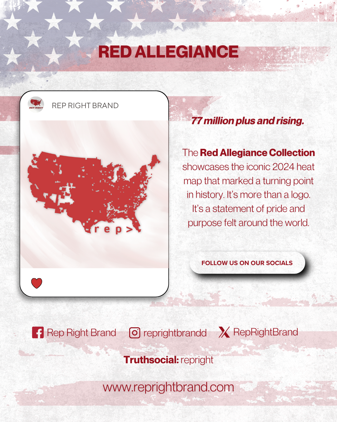 Allegiance Red: Double Take Long Sleeve with Hood