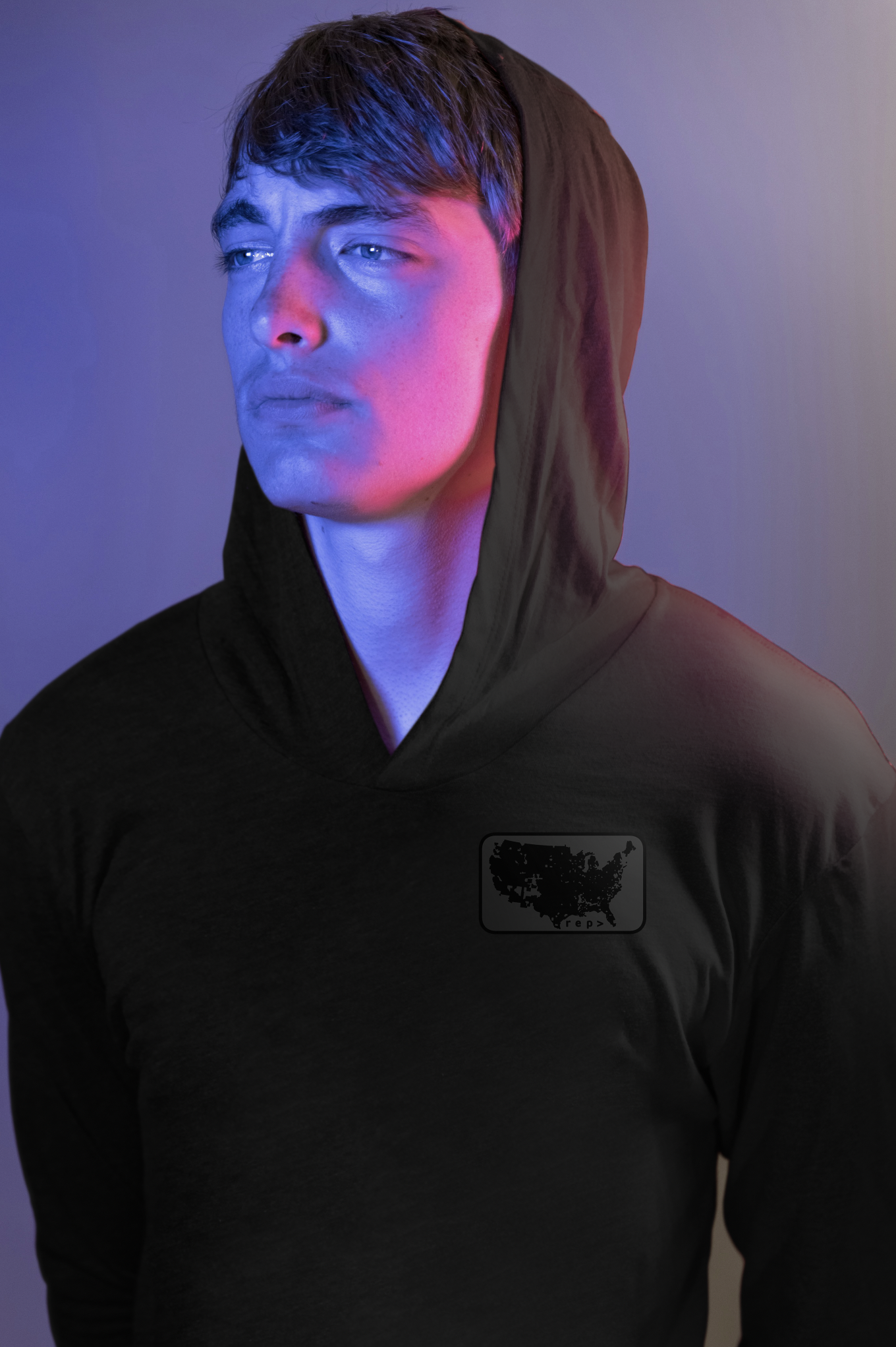 Dark Allegiance: Double Take Long Sleeve with Hood