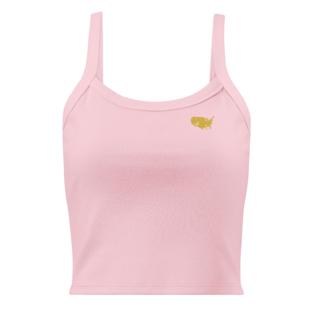 Allegiance Gold: Aspire Ribbed Tank Top
