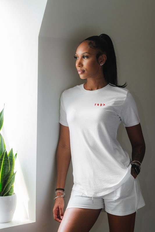 IYKYK: Double Take Short Sleeve - White