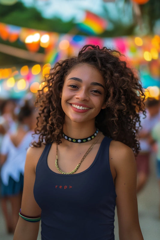 IYKYK: Conquer Tank Top - Navy