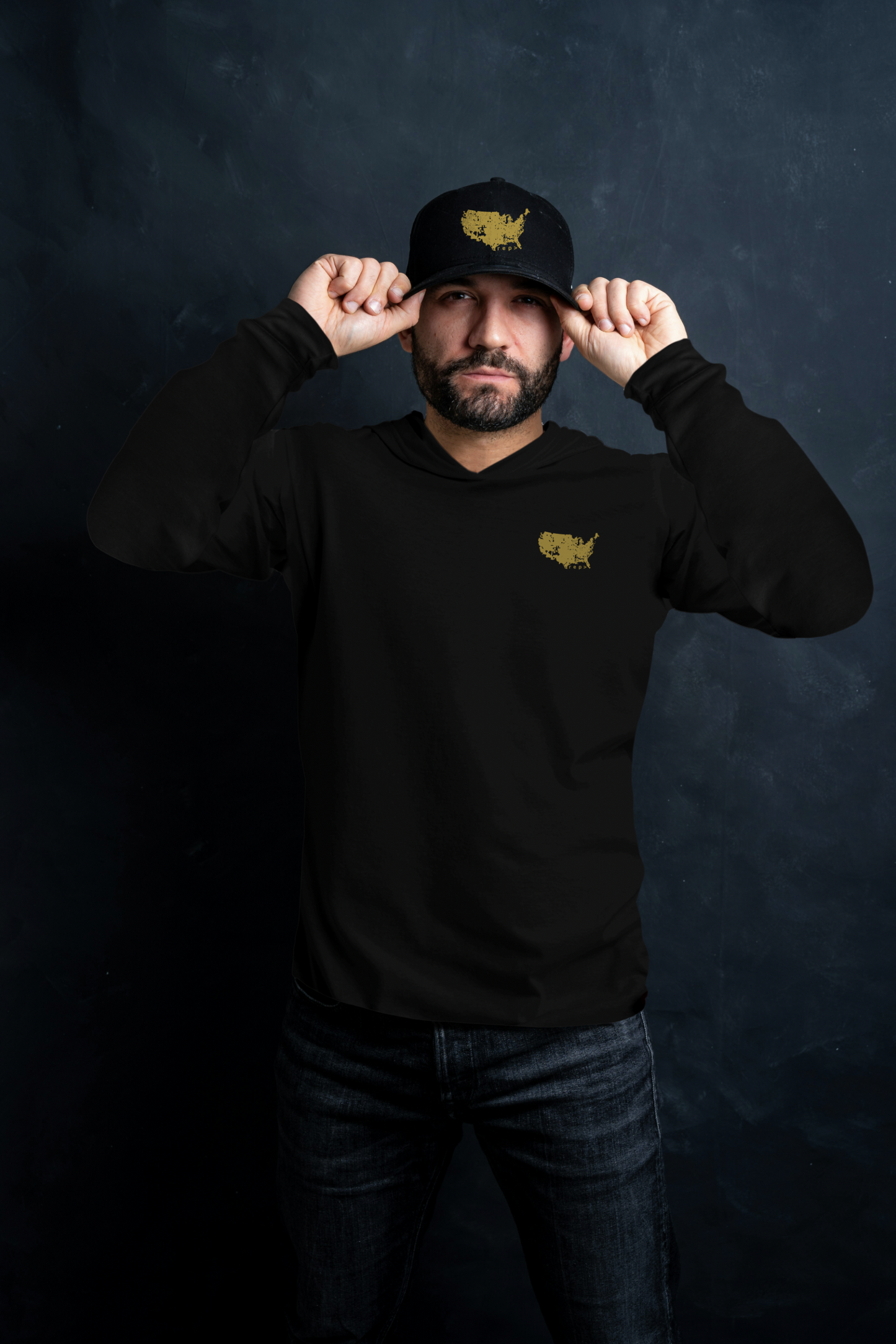 Allegiance Gold: Double Take Long Sleeve with Hood