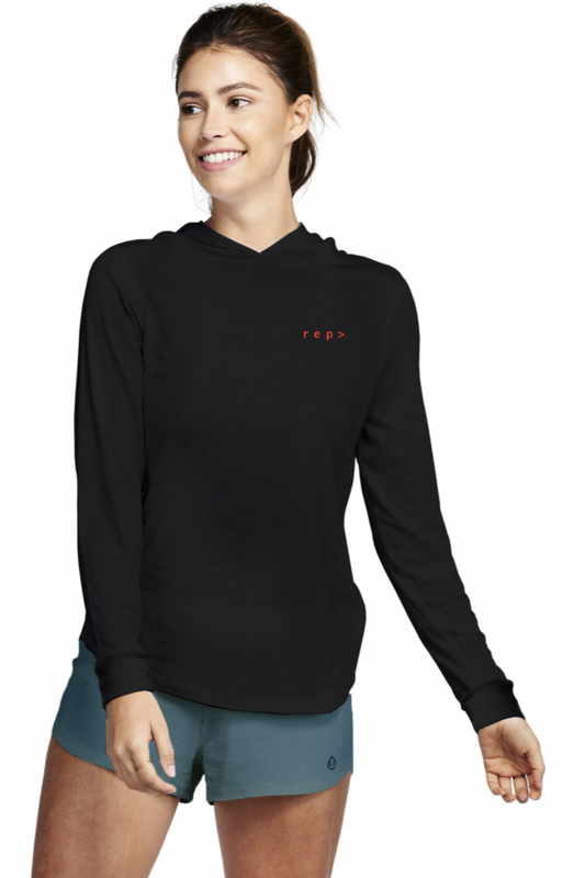 IYKYK: Double Take Long Sleeve with Hood - Black