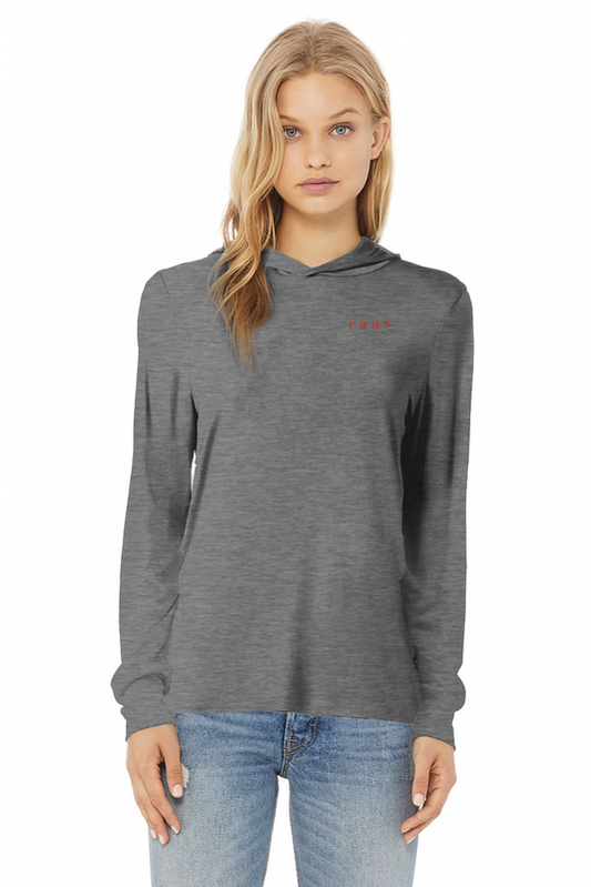 IYKYK: Double Take Long Sleeve with Hood - Triblend Grey