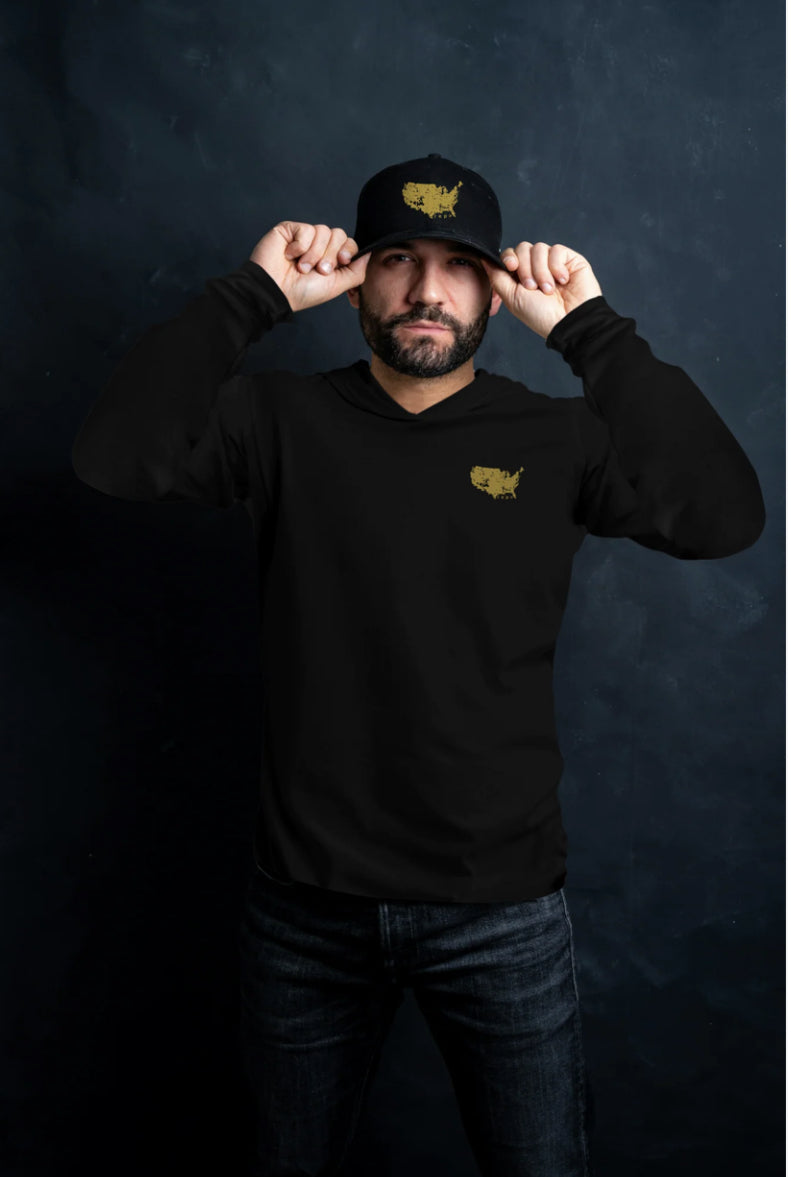 Allegiance Gold: Double Take Long Sleeve with Hood