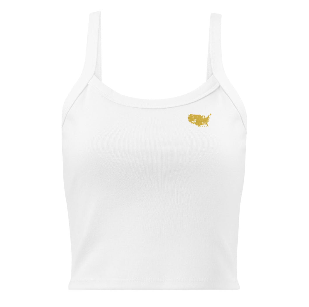 Allegiance Gold: Aspire Ribbed Tank Top