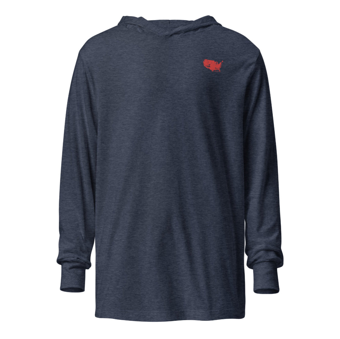 Allegiance Red: Double Take Long Sleeve with Hood